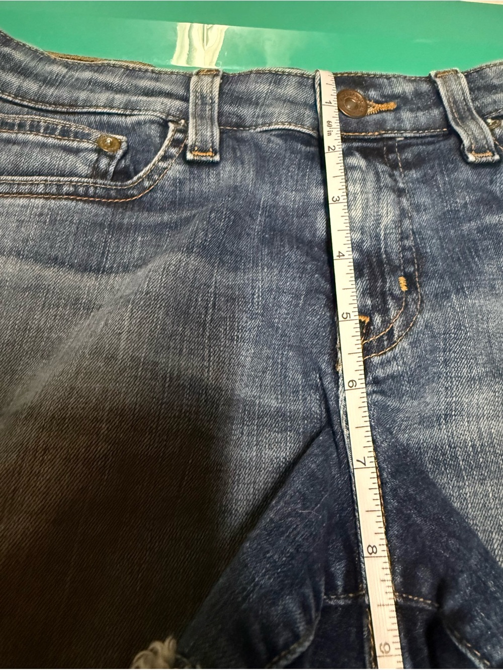 Big Star Faded Blue Denim Cutoff Shorts - Picture 4 of 7